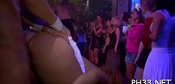  Leaking vagina on the dance floor